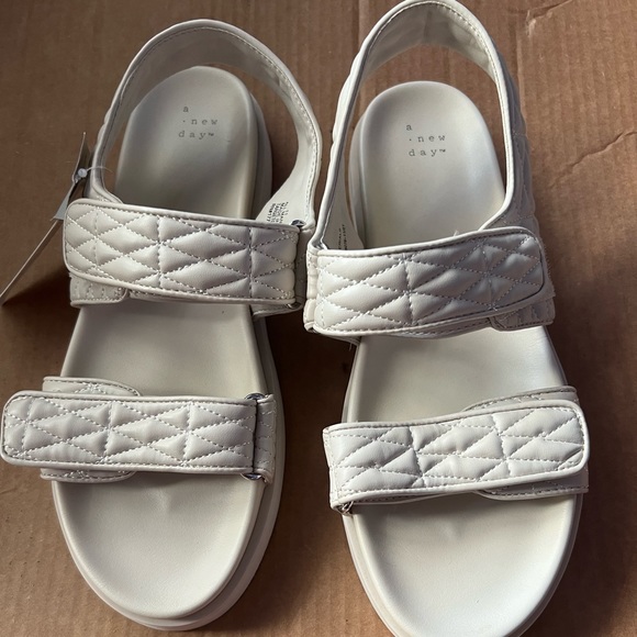 a new day Shoes - A New Day Women’s Ruthie Quilted Footbed Sandal, sz 11
